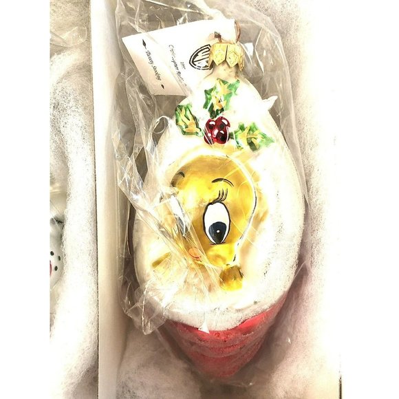 Christopher Radko "Sylvester and Tweety" Ornaments -Set of 2 *Limited Edition* - Picture 3 of 5